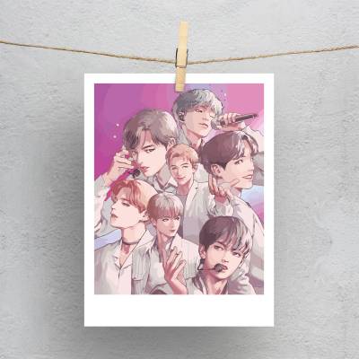 پولاروید طرح BTS - بی تی اس - کد : 020