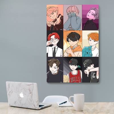شاسی  طرح BTS - بی تی اس - کد : 021