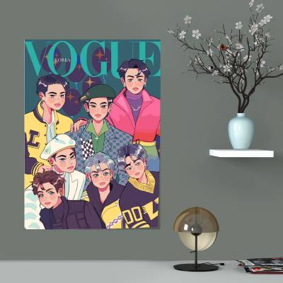 پوستر سیلک طرح BTS - بی تی اس - کد : 022