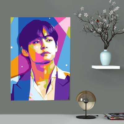 پوستر سیلک طرح BTS - بی تی اس - کد : 026