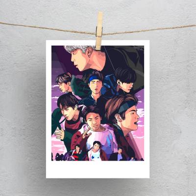 پولاروید طرح BTS - بی تی اس - کد : 027