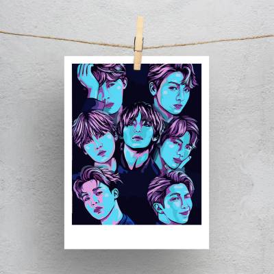 پولاروید طرح BTS - بی تی اس - کد : 028