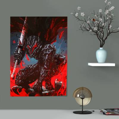 پوستر سیلک طرح برزرک Berserk ( مانگا ) - کد : 002