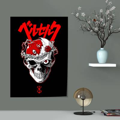 پوستر سیلک طرح برزرک Berserk ( مانگا ) - کد : 005