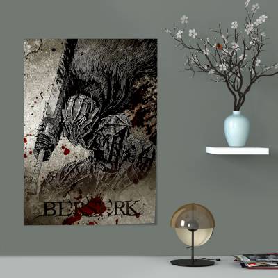 پوستر سیلک طرح برزرک Berserk ( مانگا ) - کد : 006