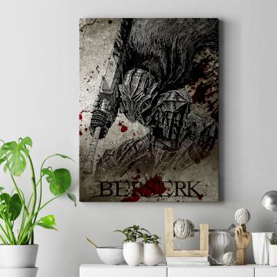 تابلو کنواس (بوم) طرح برزرک Berserk ( مانگا ) - کد : 006