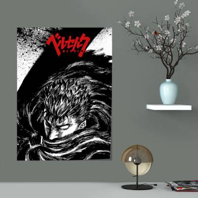 پوستر سیلک طرح برزرک Berserk ( مانگا ) - کد : 007
