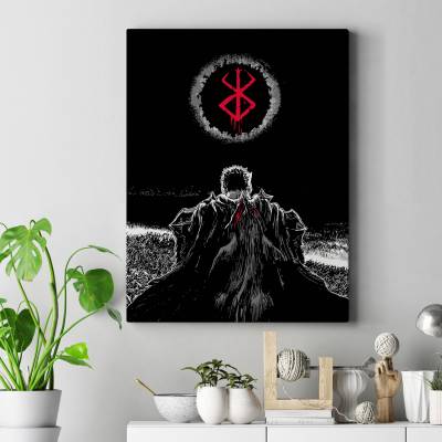 تابلو کنواس (بوم) برزرک Berserk ( مانگا ) -11
