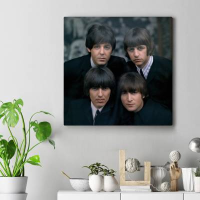 تابلو کنواس مربع (بوم) John Lennon Paul McCartney George Harrison  Ringo Starr