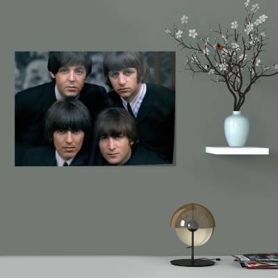 پوستر سیلک John Lennon Paul McCartney George Harrison  Ringo Starr