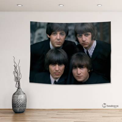 بک دراپ John Lennon Paul McCartney George Harrison  Ringo Starr