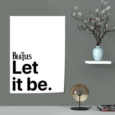 پوستر سیلک let it be بیتلز