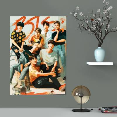 پوستر سیلک بی تی اس 76
