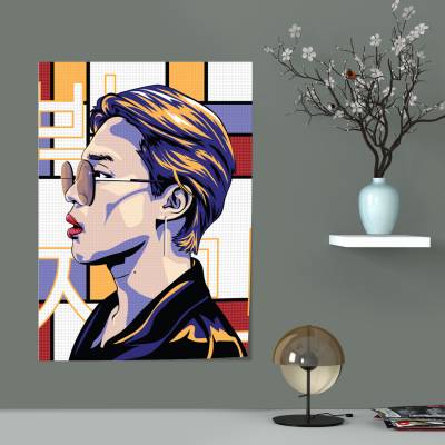پوستر سیلک بی تی اس 77