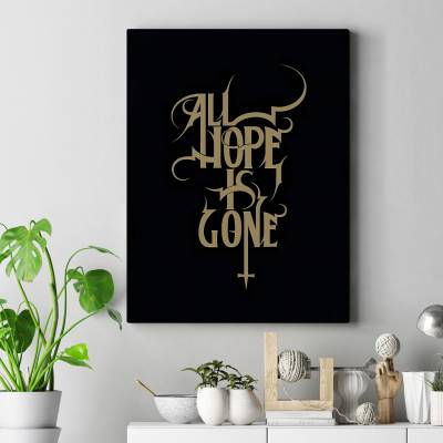 تابلو کنواس (بوم) slipknot all hope is gone