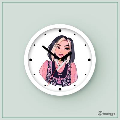 ساعت دیواری  بلک پینک - 17