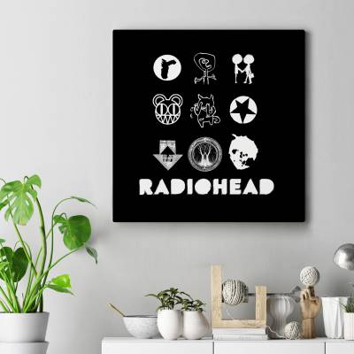 تابلو کنواس مربع (بوم) radiohead