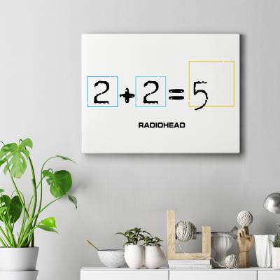 تابلو کنواس (بوم) radiohead 2+2=5