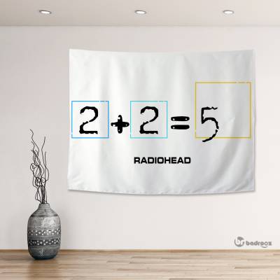 بک دراپ radiohead 2+2=5
