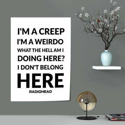 پوستر سیلک radiohead  im creep