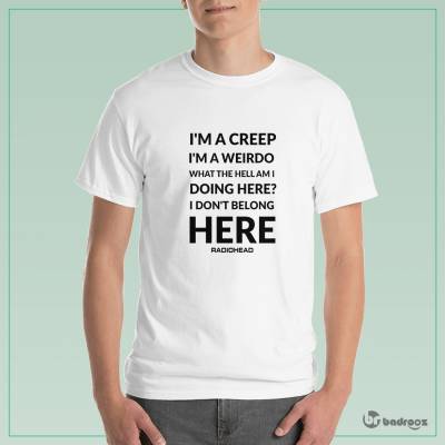 تی شرت مردانه radiohead  im creep