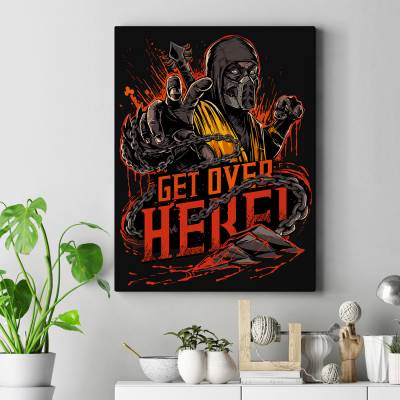 تابلو کنواس (بوم) مورتال کمبت - 15