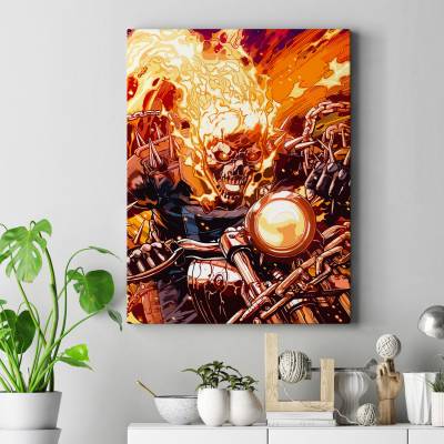 تابلو کنواس (بوم) گوست رایدر - 15