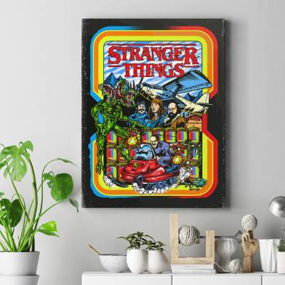 تابلو کنواس (بوم) چیزهای عجیب Stranger Things - 1