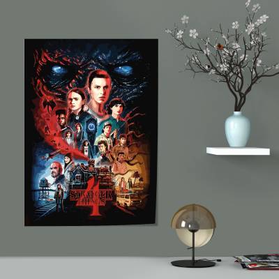 پوستر سیلک چیزهای عجیب Stranger Things - 4