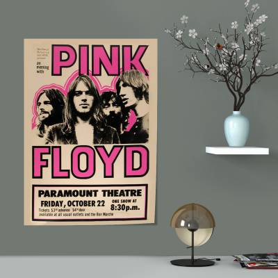 پوستر سیلک pink floyd concert