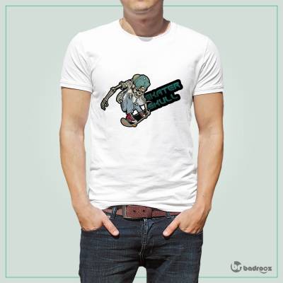 تی شرت اسپرت skater-skull 2