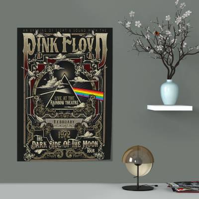 پوستر سیلک pink floyd DARK SIDE OF THE MOON TOUR