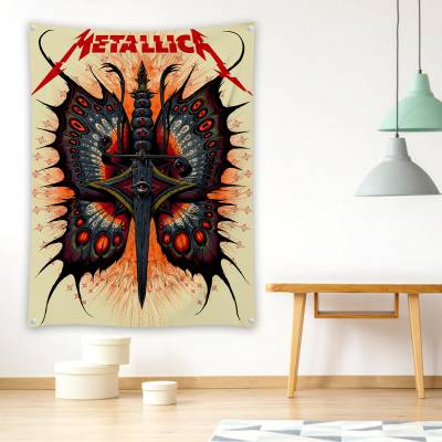 دراپ بنر metallica moth into flame