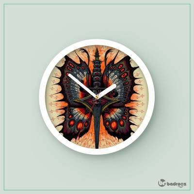 ساعت دیواری  metallica moth into flame