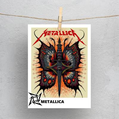 پولاروید metallica moth into flame