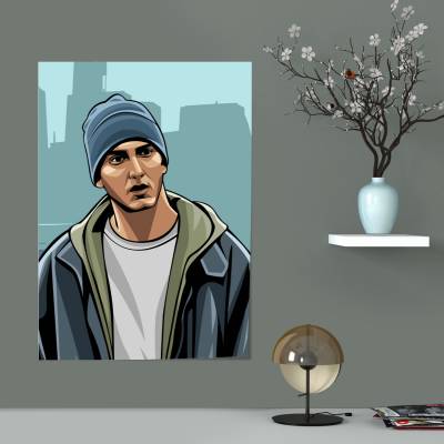 پوستر سیلک  امینم - 7