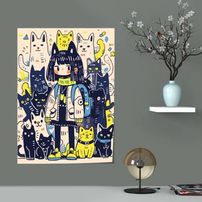 پوستر سیلک گربه - 4