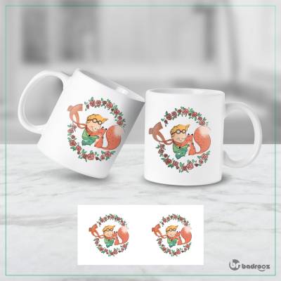 ماگ  شازده کوچولو و روباه و باغ گل