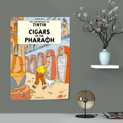پوستر سیلک تن تن سیگار های فرعون ( Cigars Of The Pharaoh )