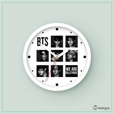 ساعت دیواری  BTS - B&W
