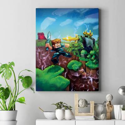 تابلو کنواس (بوم)  ماینکرفت - 6