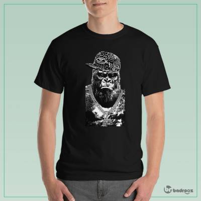 تی شرت مردانه طرح گوریل گنگ ( کد 006 )
