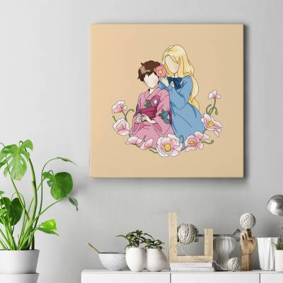 تابلو کنواس مربع (بوم) Anna & Marnie