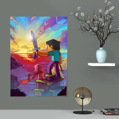 پوستر سیلک ماینکرفت -57