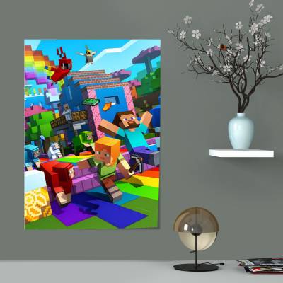 پوستر سیلک ماینکرفت -64