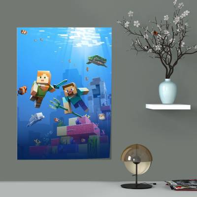 پوستر سیلک ماینکرفت -65