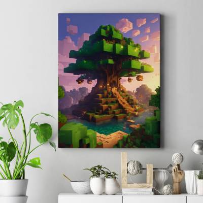 تابلو کنواس (بوم) ماینکرفت -77