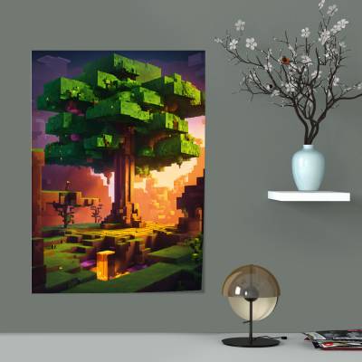 پوستر سیلک ماینکرفت -82