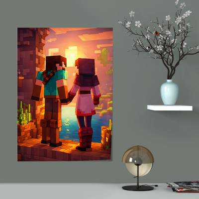 پوستر سیلک ماینکرفت -85