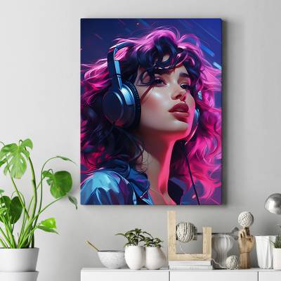 تابلو کنواس (بوم) دختر - 3